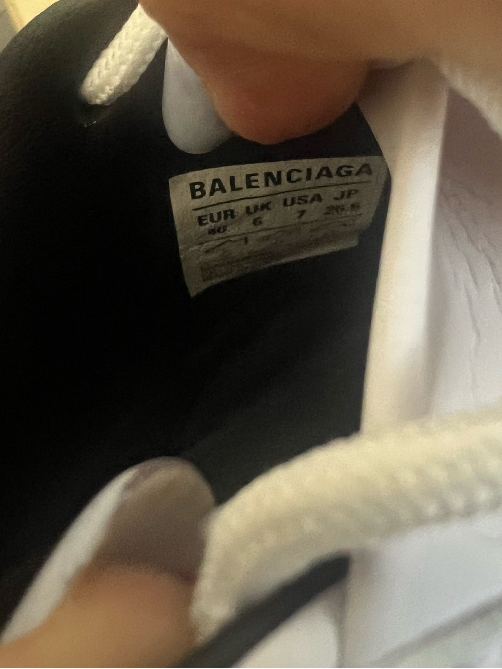 Balenciaga Zen BB Logo Black & White Quilted Sneakers - Picture 4 of 4